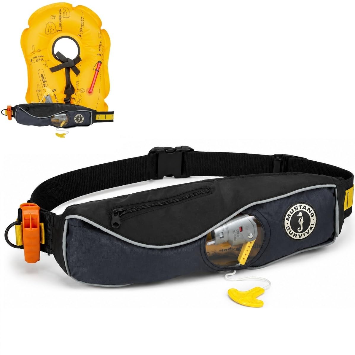 Amazon.com : Mustang Survival Manual Inflatable PFD Belt Pack